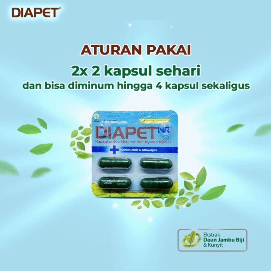 Diapet NR Obat Diare 4 Kapsul 1strip