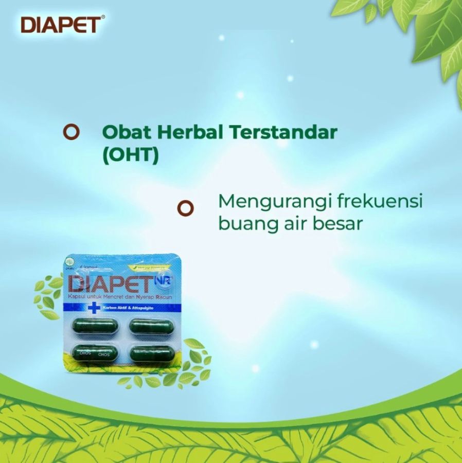 Diapet NR Obat Diare 4 Kapsul 1strip