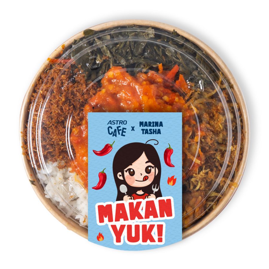 Sego Sambal Siram Ayam Suwir x Marina Tasha 1pcs