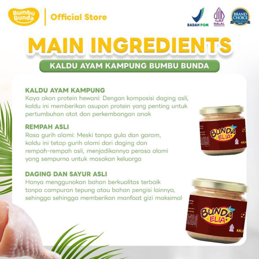 Bumbu Bunda Elia Bumbu Rasa Kaldu Ayam Kampung 50gram