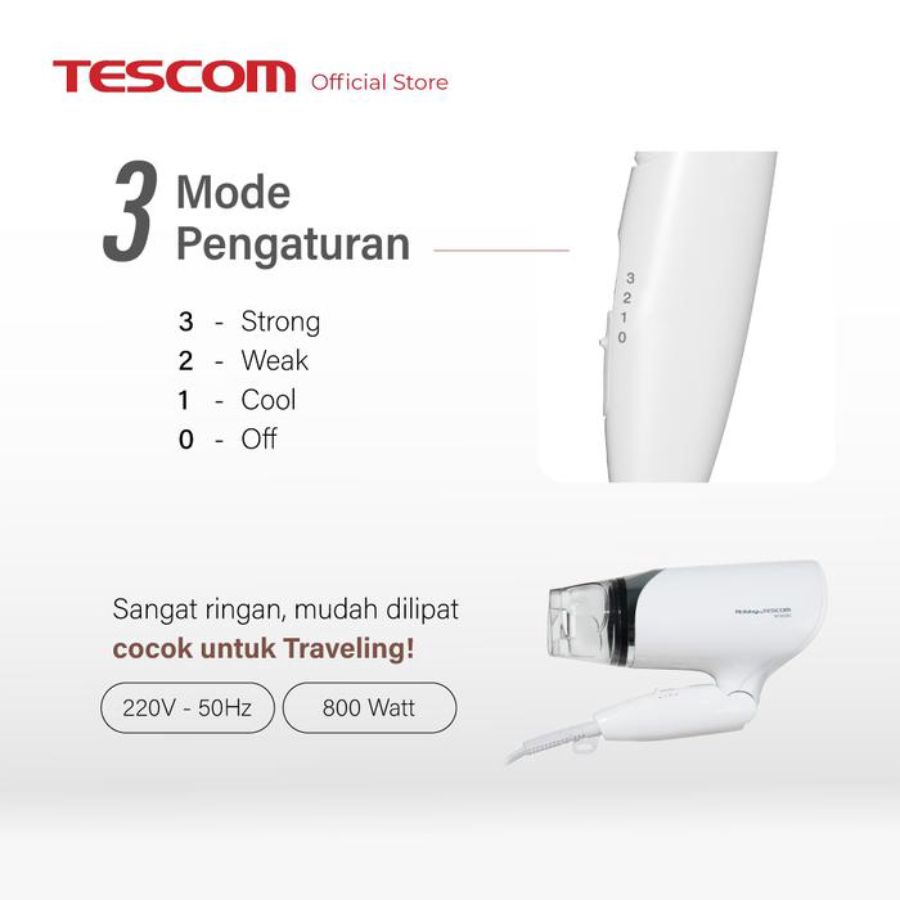 Tescom Ion Hair Dryer NTID292 1pcs