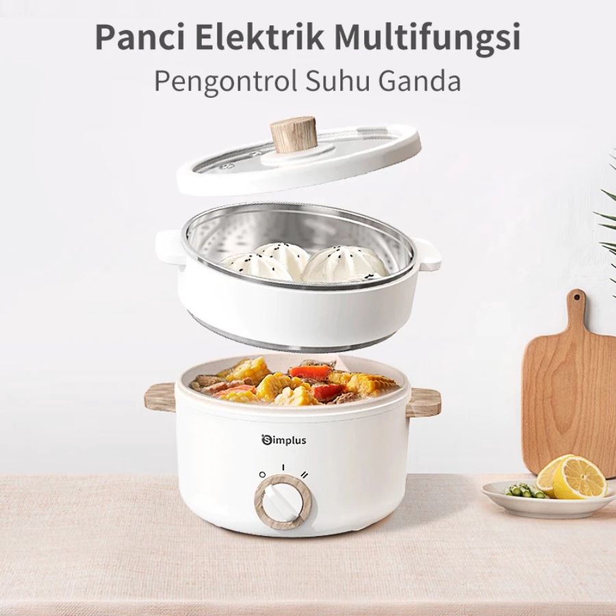 Simplus Panci Listrik Serbaguna Kapasitas 1.5L 1pcs