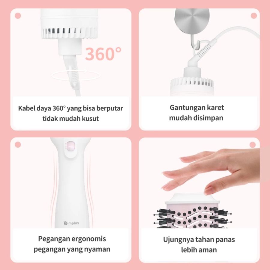 Simplus Sisir Catokan Rambut Multifungsi 1pcs