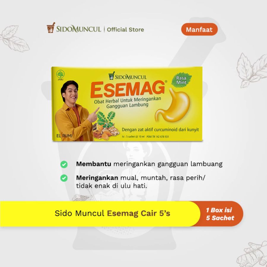 Sido Muncul Esemag Obat Lambung Cair 5 sachets 1pack