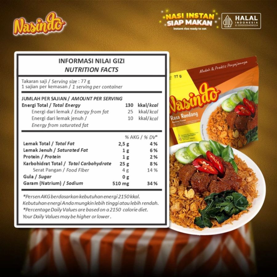 Nasindo Rendang Pouch 85gram