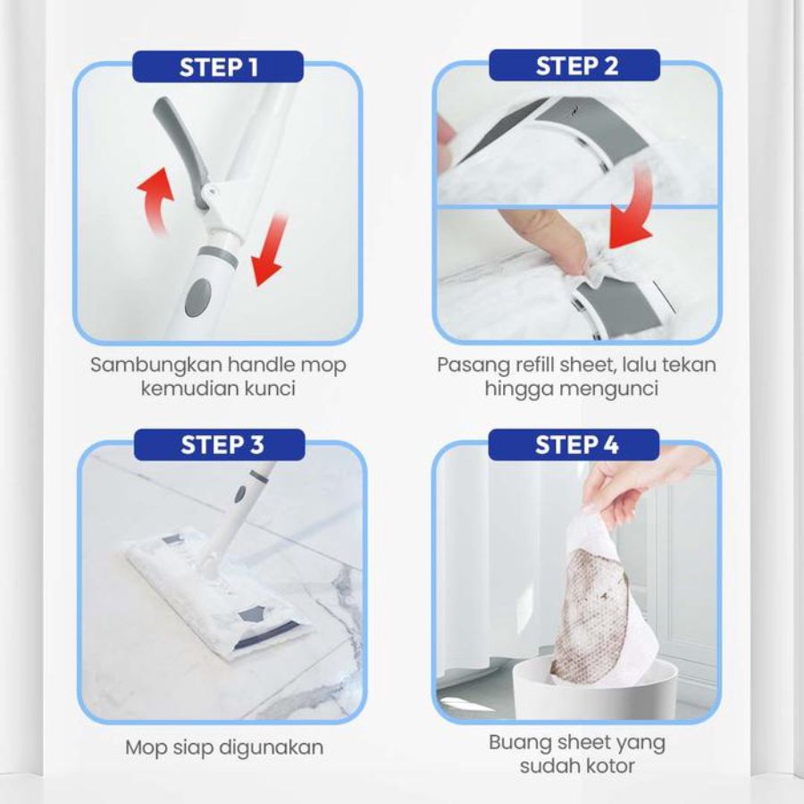Bagus Micromate Quick Sweeper Pembersih Lantai Refill 20 Pcs 1pcs