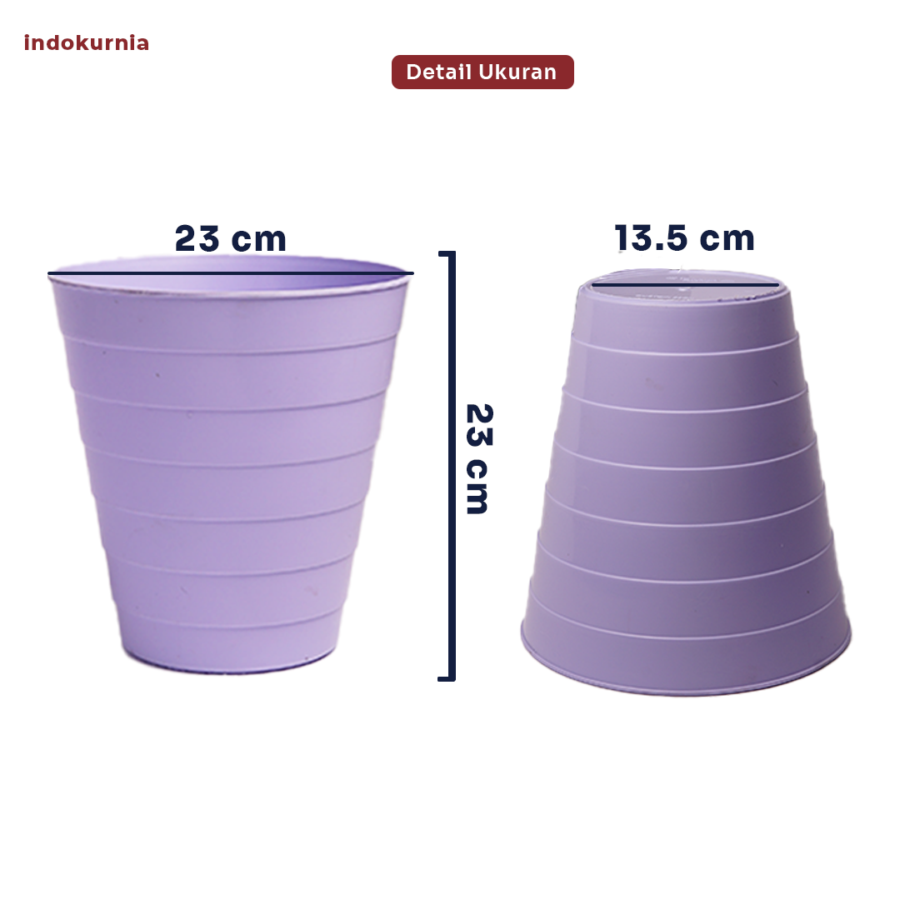 Indokurnia Tempat Sampah Edge Pastel 1pcs