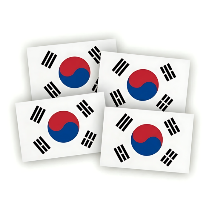 Sticker Pipi Negara Korea A Basics