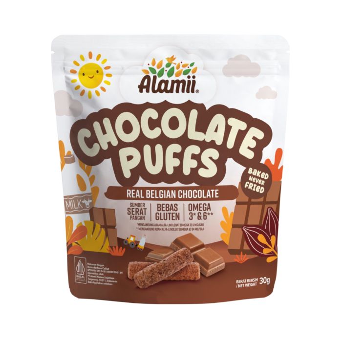 Alamii Chocolate Puffs Snack Bayi 1+ Tahun