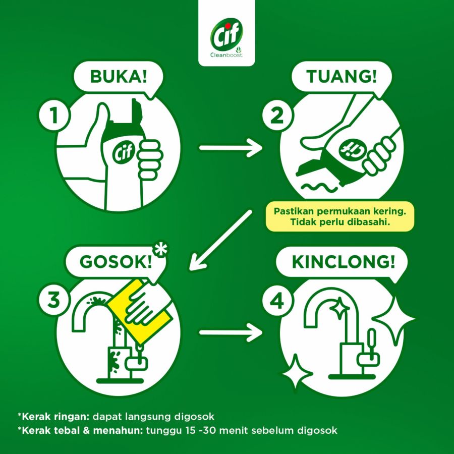 CIF Cream Lemon Cairan Pembersih Serbaguna Botol 660gram