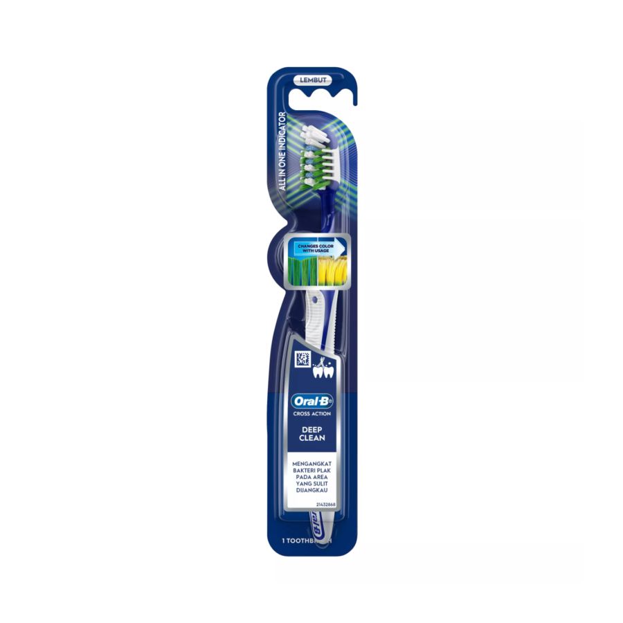 Oral-B Cross Action Deep Clean All in One Indicator Soft Toothbrush 1pcs