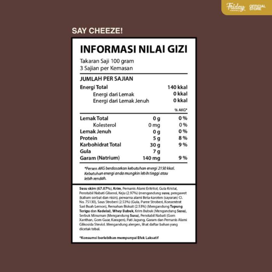 Friday Creamery Say Cheeze 473ml