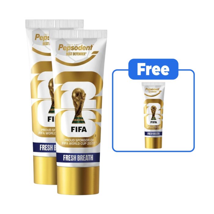 [FIFA Exclusive] Buy 2 Pepsodent Best Defender Fresh Breath Toothpaste 95gram + Free Fresh Breath Toothpaste 95gram