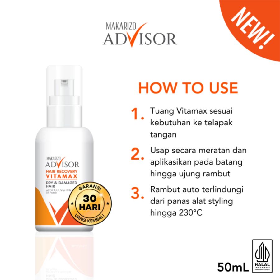 Makarizo Advisor Hair Recovery Vitamax Perawatan Rambut 50ml
