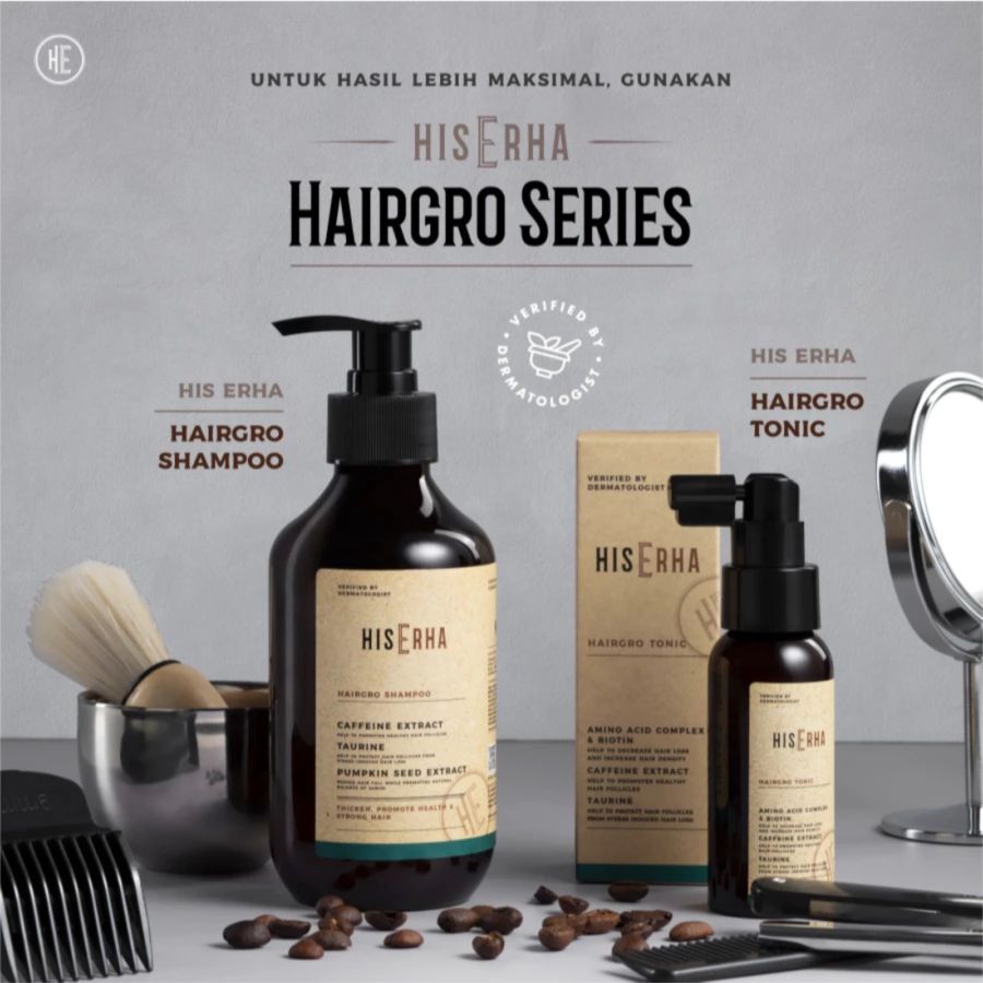 His Erha Hairgro Tonic Perawatan Rambut 60ml