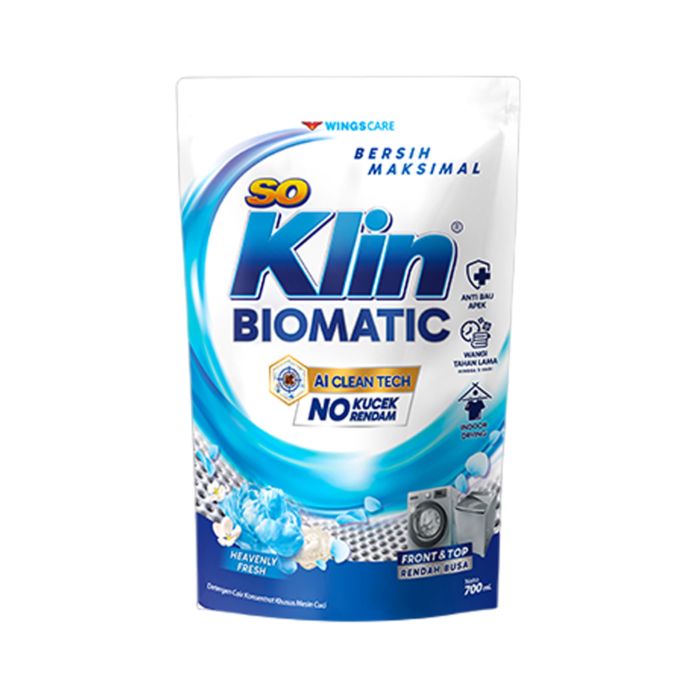 SoKlin Biomatic + Softener Fresh Scent Front & Top Load Deterjen Cair