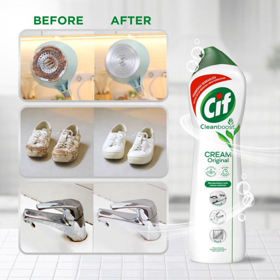 CIF Cream Original Cairan Pembersih Serbaguna Botol 660gram