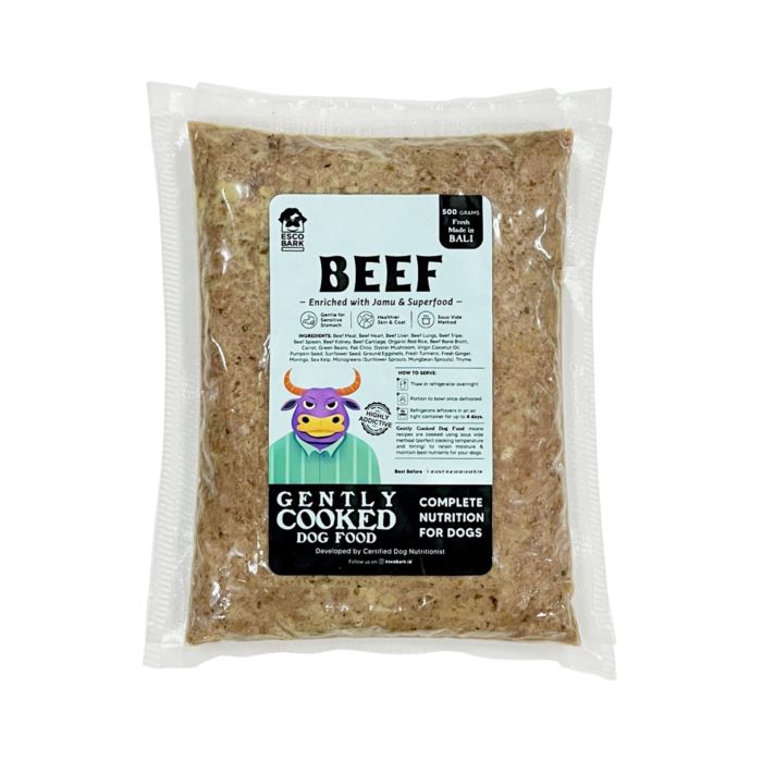 Escobark Gently Cooked Beef Makanan Anjing Basah