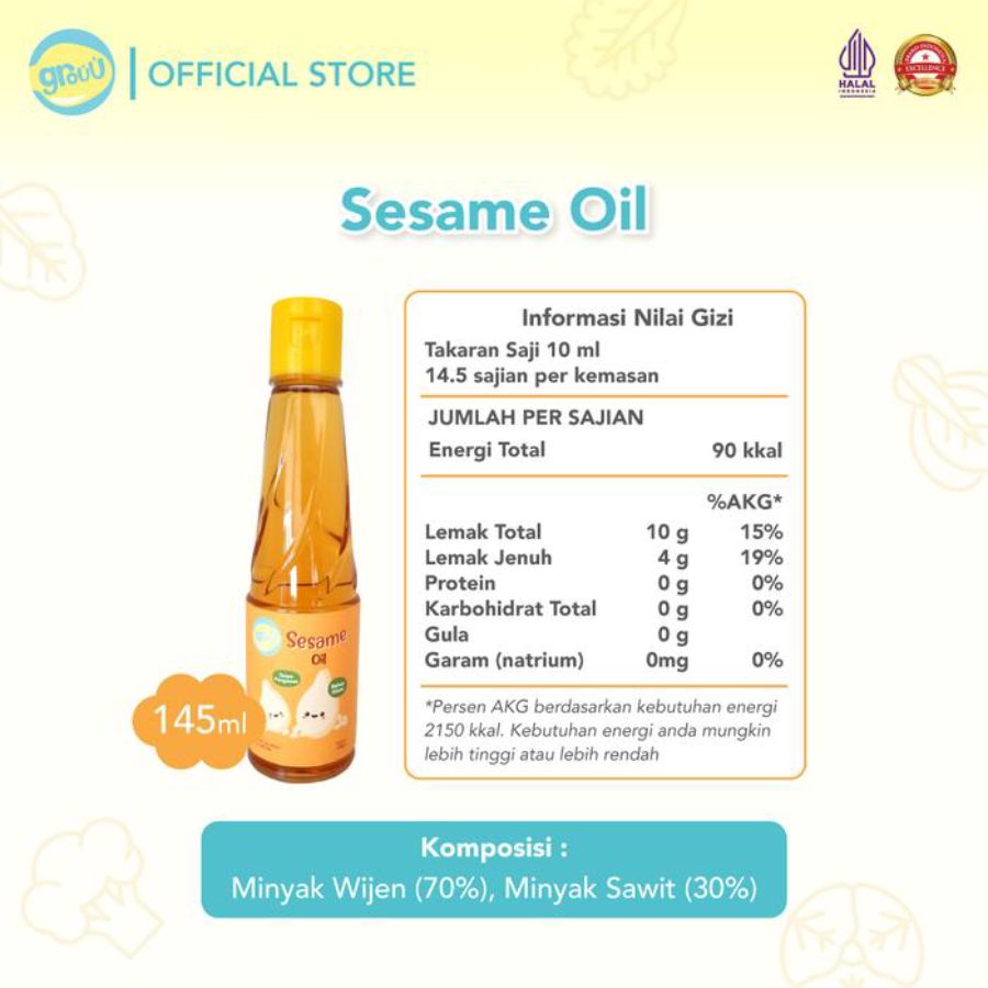 Grouu Sesame Oil MPASI 145gram