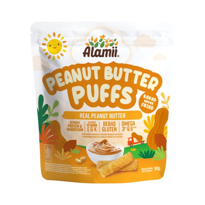 Alamii Peanut Butter Puffs Snack Bayi