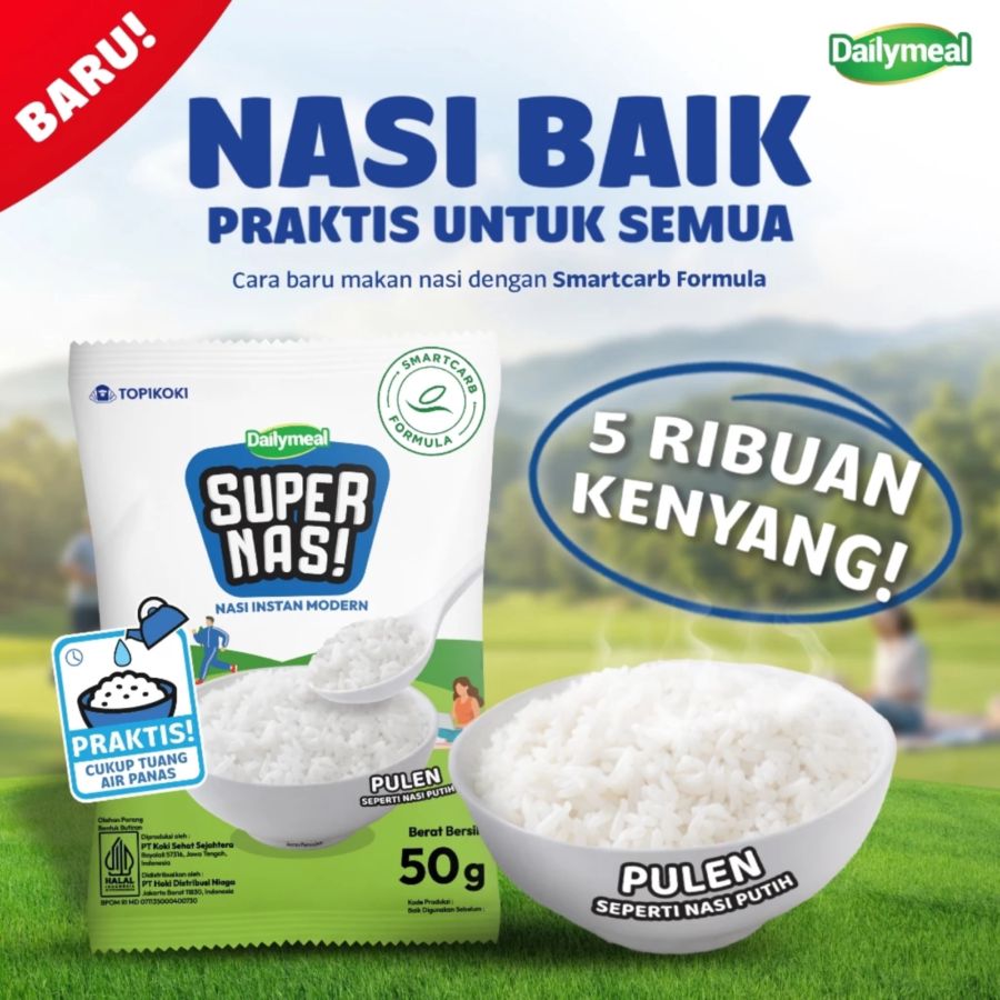 Dailymeal Supernasi Nasi Instan 10 pcs x 50 gram 500gram