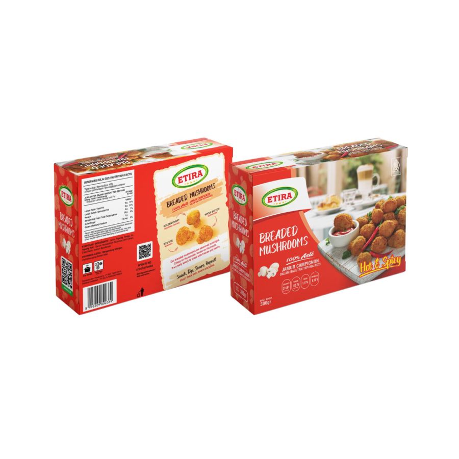 Etira Breaded Mushroom Hot and Spicy 300gram