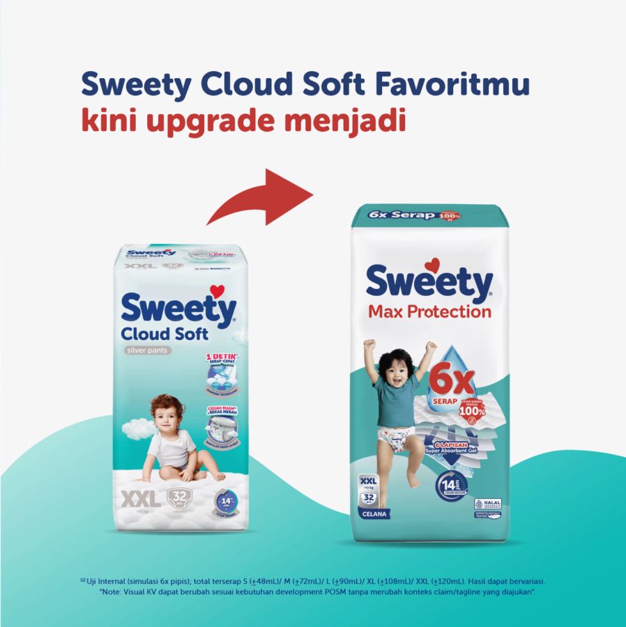 Sweety Max Protection Pants Diapers XXL32 1pack