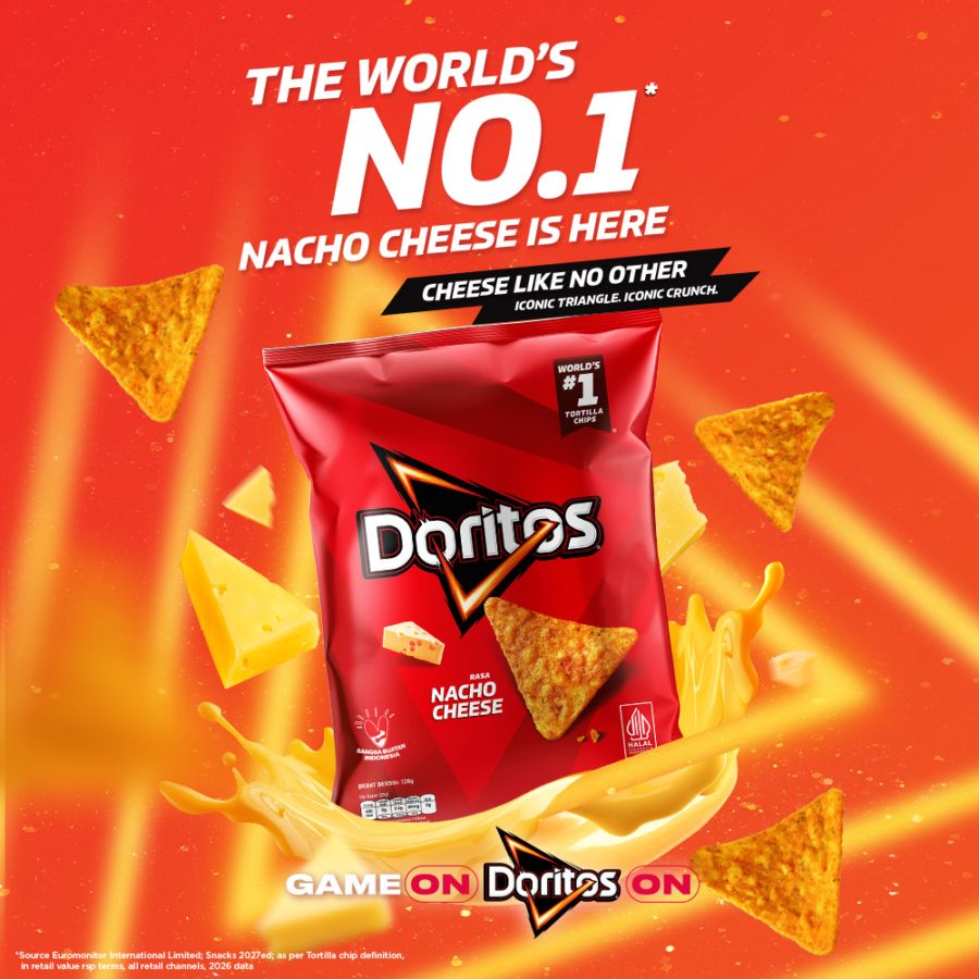 Doritos Snack Tortilla Chips Rasa Nacho Cheese 120gram