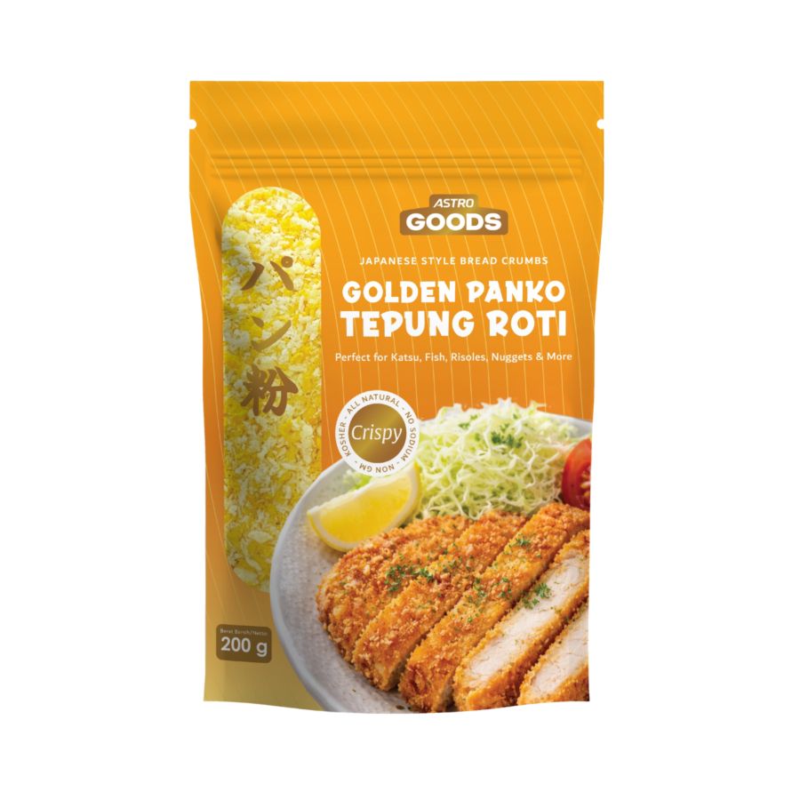 Japanese Golden Panko Tepung Roti Crispy Astro Goods 200gram