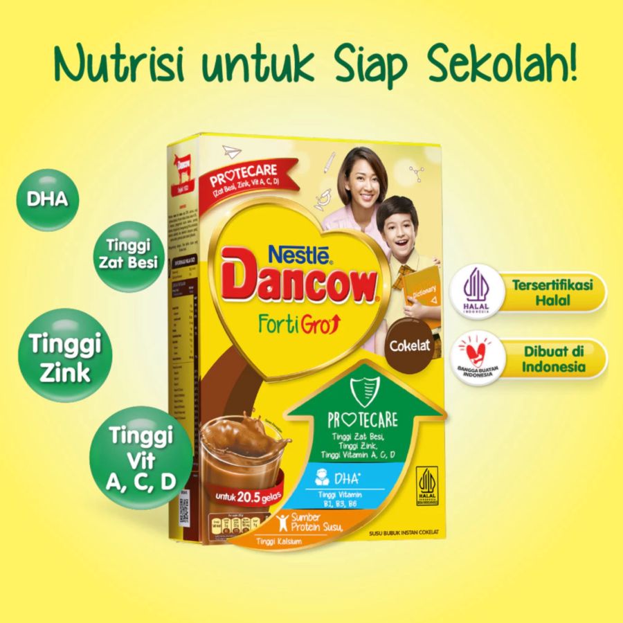 Dancow Forti Gro Protecare Coklat 400gram