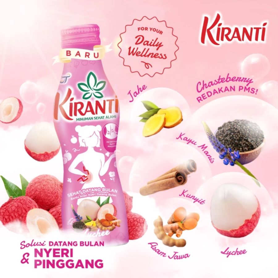 Kiranti Lychee Minuman Sehat Datang Bulan 150ml 1pcs