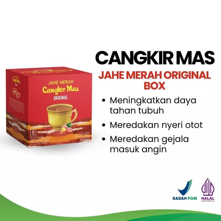 Cangkir Mas Jahe Merah Original Sachet 5 sachets x 25 gr 1pack