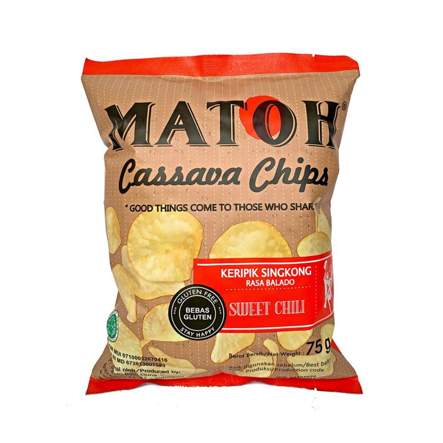 MATOH Keripik Singkong Rasa Sweet Chili 75gram