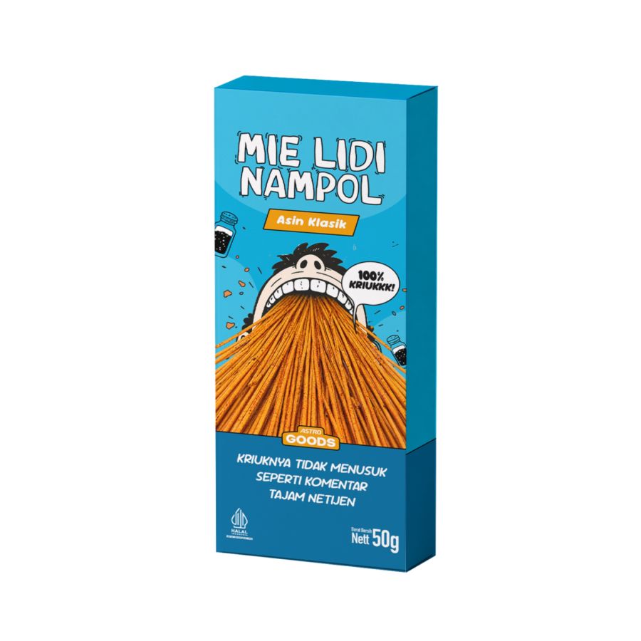 Mie Lidi Nampol Asin Klasik Astro Goods 50 gram 1pcs