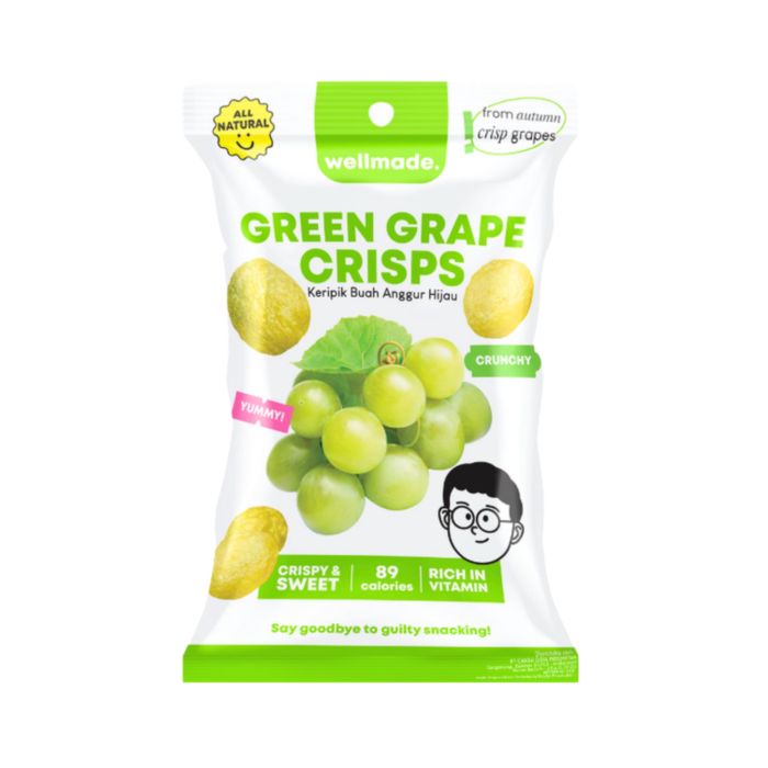 Wellmade Green Grape Crisps 20gram