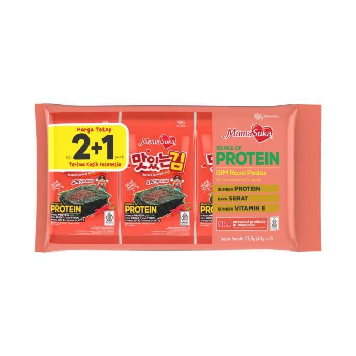 Mamasuka Rumput Laut Spicy 4.5gr x 2pcs