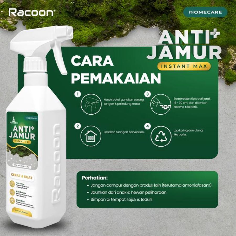 Racoon Spray Anti Jamur Instant Max 600ml