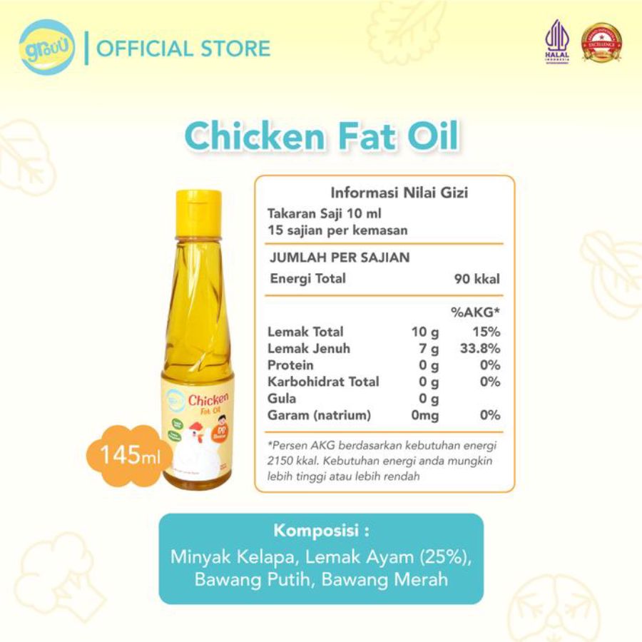Grouu Chicken Fat Oil MPASI 145ml
