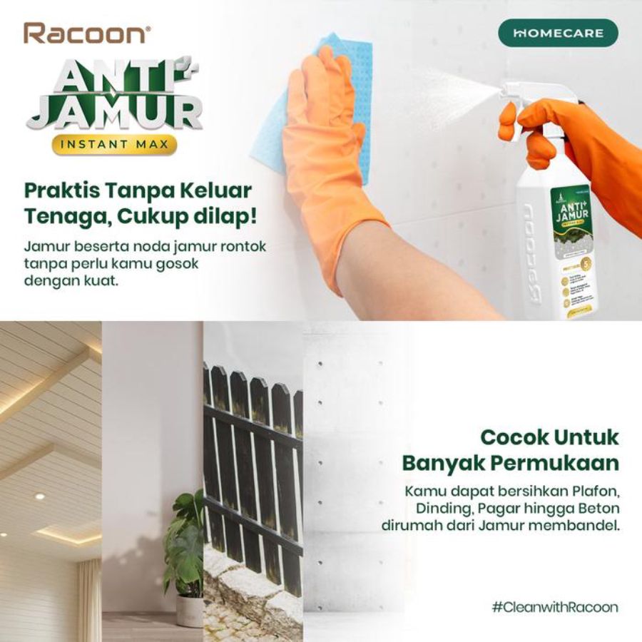 Racoon Spray Anti Jamur Instant Max 600ml