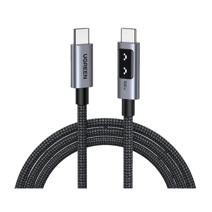 Ugreen Uno Cable Type C to Type C 100 W Nylon 1 M Black