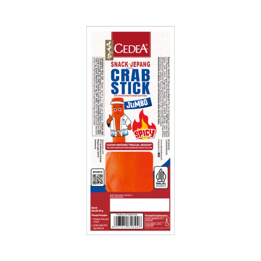 Cedea Crab Stick Jumbo Spicy 65gram