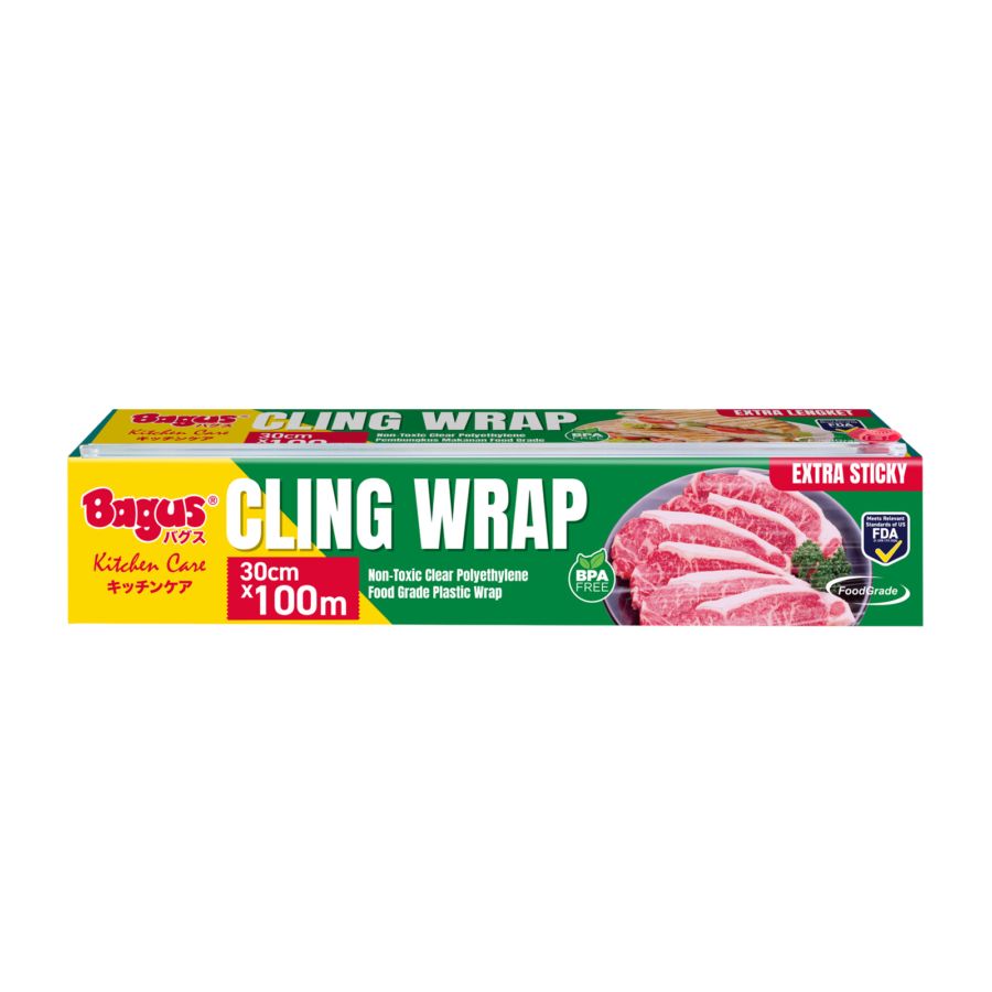 Bagus Cling Wrap With Slider 30 cm x 100 m 1pcs