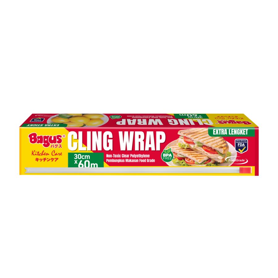 Bagus Cling Wrap With Slider 30 cm x 60 m 1pcs