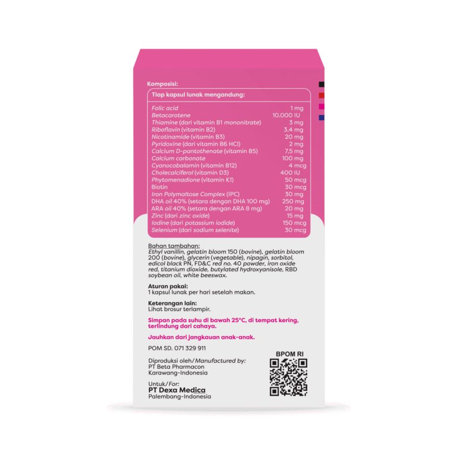 Folamil Genio Suplemen Masa Kehamilan 30tablet