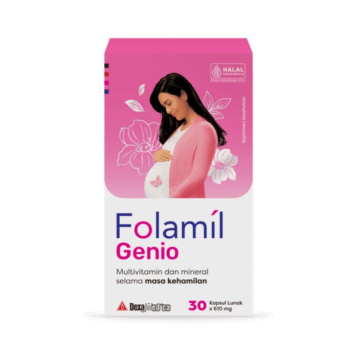 Folamil Genio Suplemen Masa Kehamilan