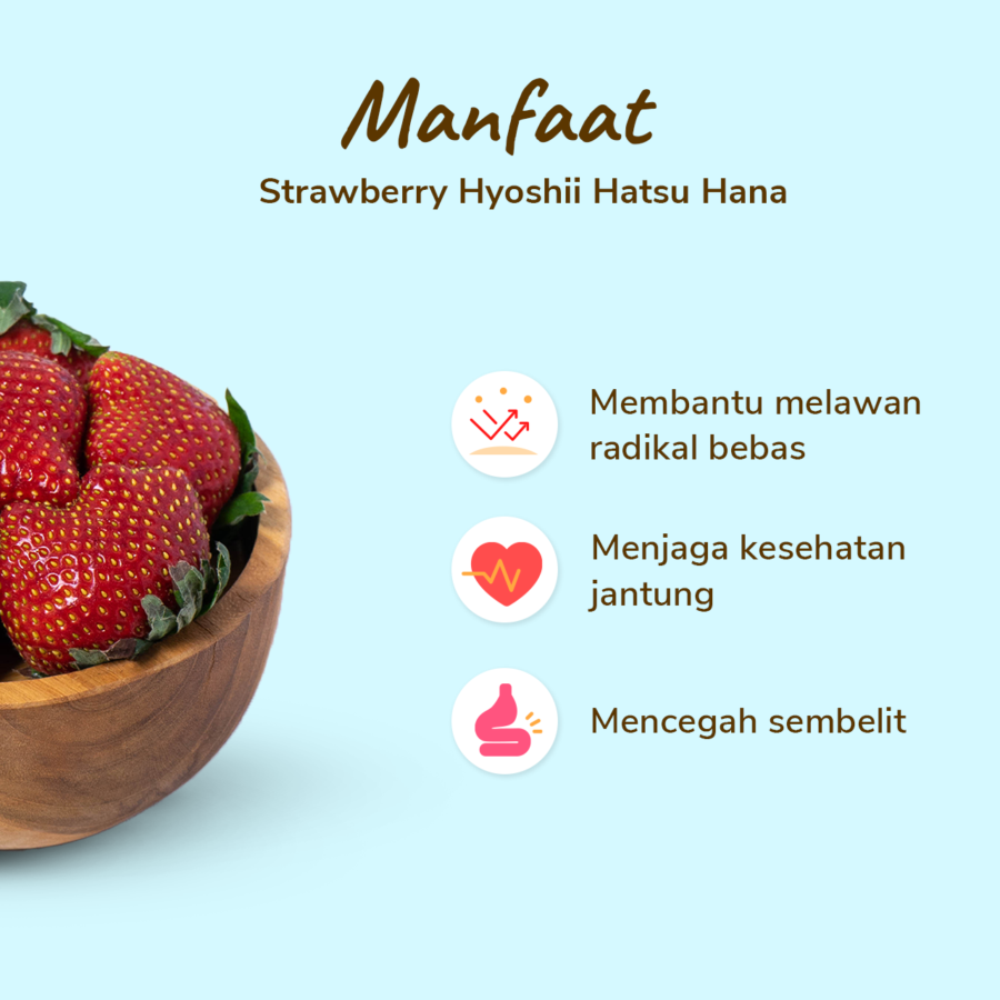 Hyoshii Strawberry Premium Hatsu Hana 6 pcs 125gram