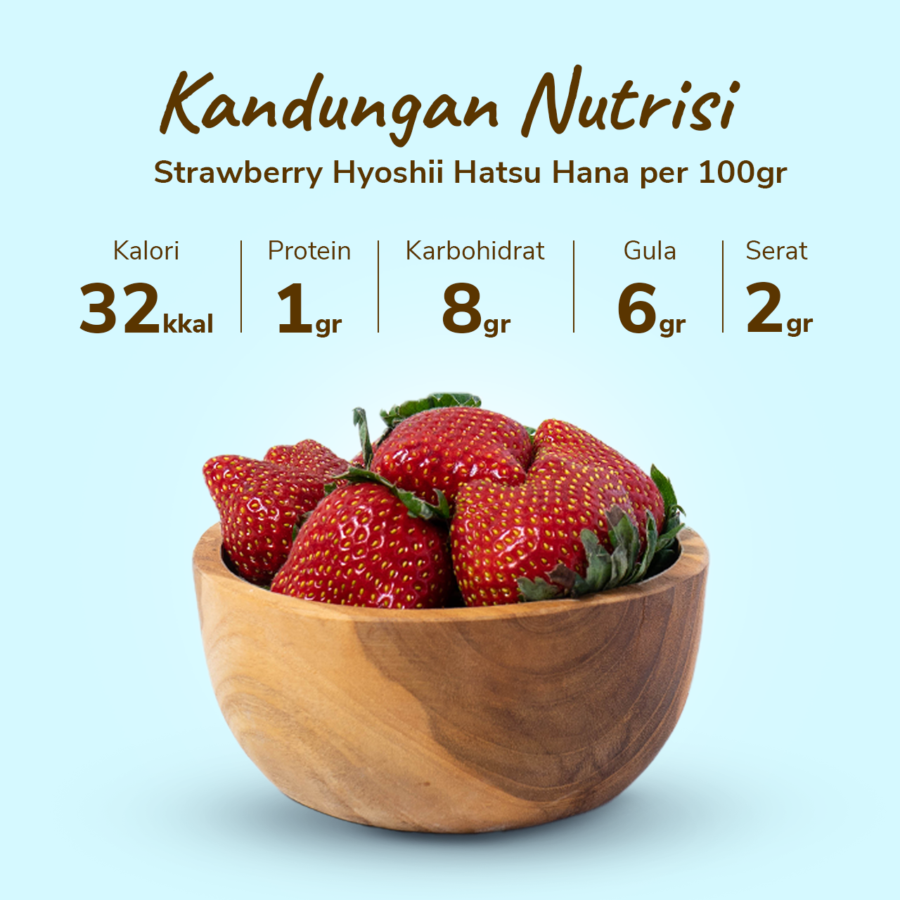 Hyoshii Strawberry Premium Hatsu Hana 6 pcs 125gram