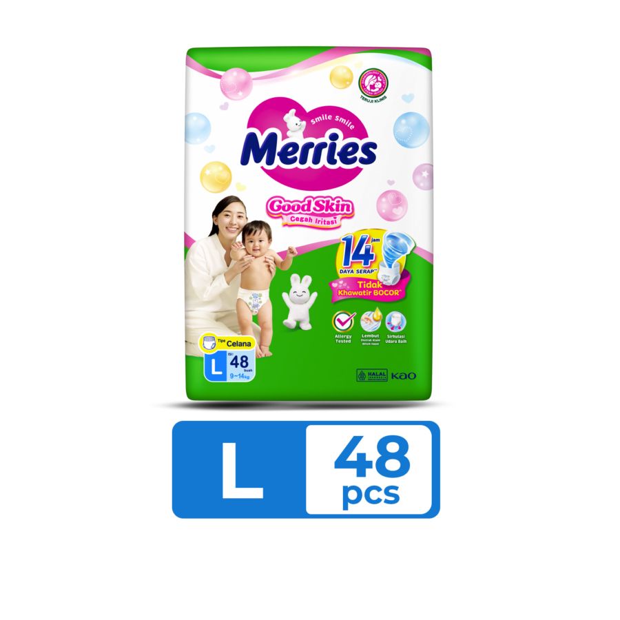 Merries Good Skin Pants Diapers L48 1pcs