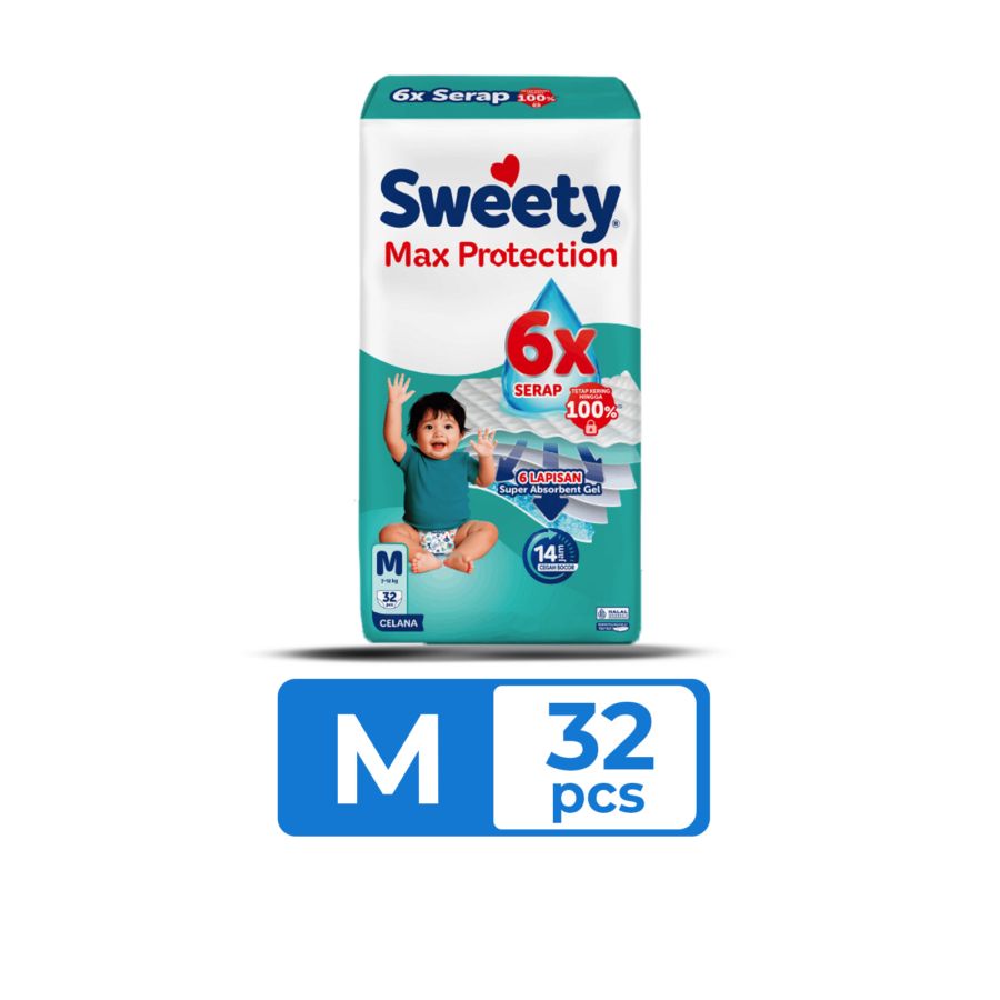 Sweety Silver Cloud Soft Pants Diapers M32 1pack