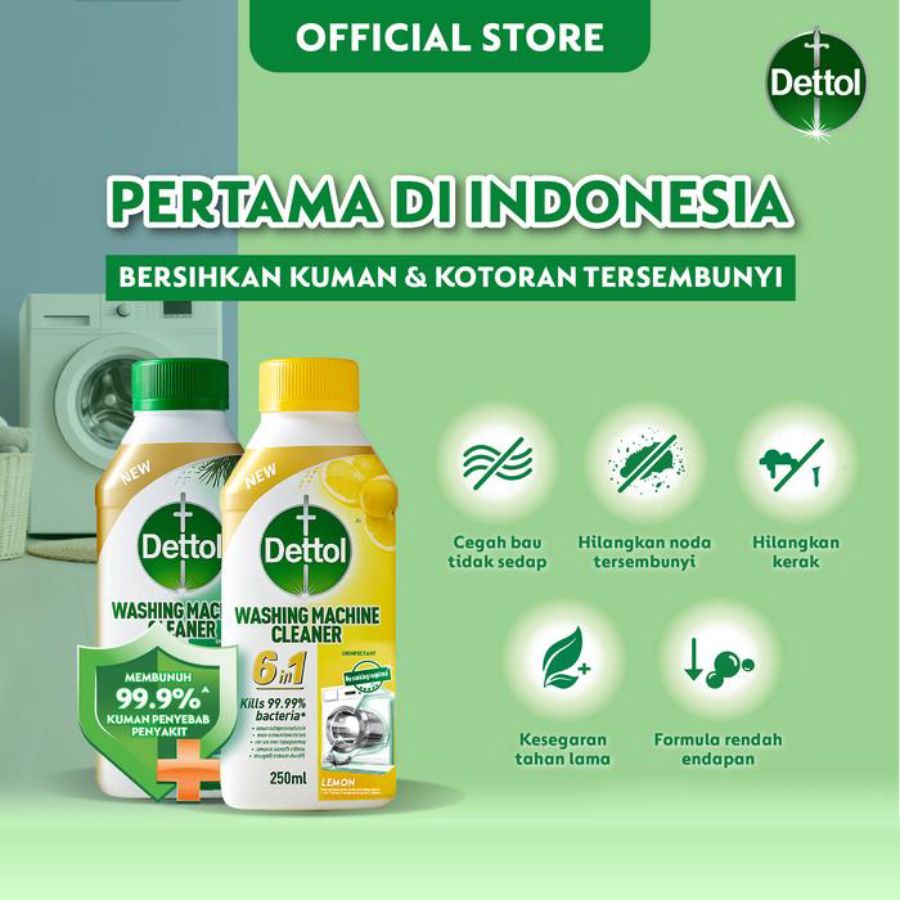 Dettol Washing Machine Cleaner Lemon 250ml